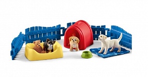 Игровой набор - Манеж для щенков (Schleich, 42480)